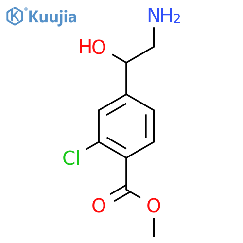 methyl 4-(2-amino-1-hydroxyethyl)-2-chlorobenzoate structure