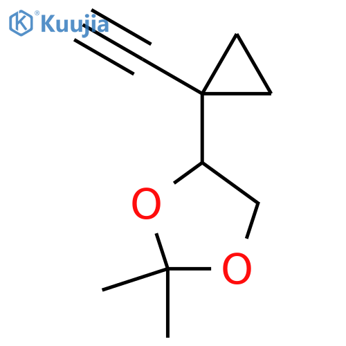 4-(1-ethynylcyclopropyl)-2,2-dimethyl-1,3-dioxolane structure