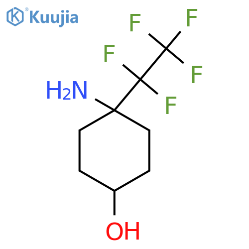 4-amino-4-(pentafluoroethyl)cyclohexan-1-ol structure