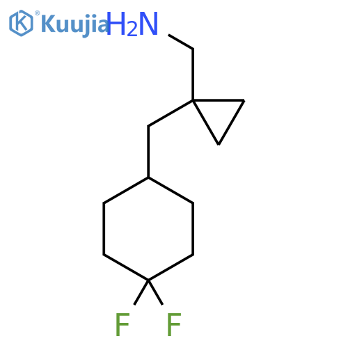 {1-(4,4-difluorocyclohexyl)methylcyclopropyl}methanamine structure