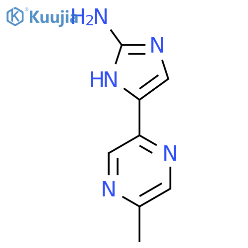 5-(5-methylpyrazin-2-yl)-1H-imidazol-2-amine structure