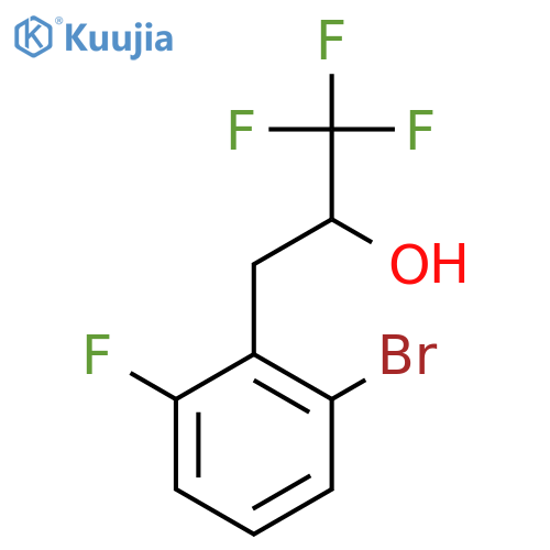 3-(2-bromo-6-fluorophenyl)-1,1,1-trifluoropropan-2-ol structure