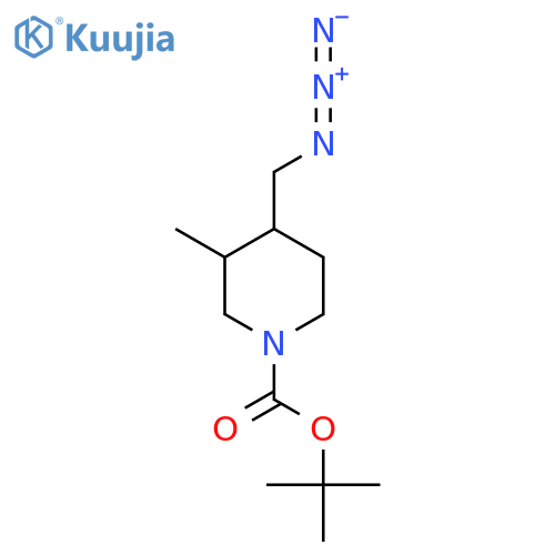 Tert-butyl 4-(azidomethyl)-3-methylpiperidine-1-carboxylate structure