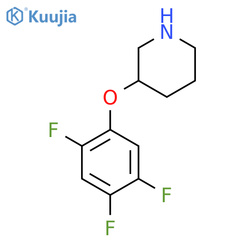 3-(2,4,5-trifluorophenoxy)piperidine structure
