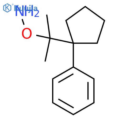 O-2-(1-phenylcyclopentyl)propan-2-ylhydroxylamine structure