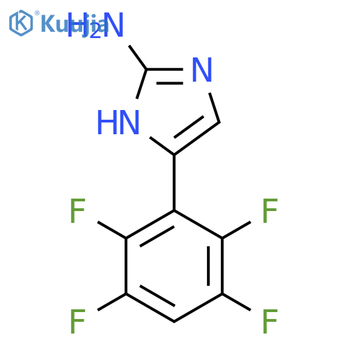 5-(2,3,5,6-tetrafluorophenyl)-1H-imidazol-2-amine structure