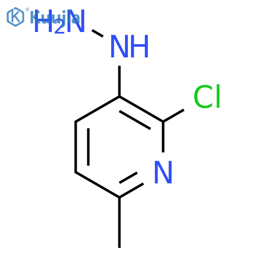 2-chloro-3-hydrazinyl-6-methylpyridine structure