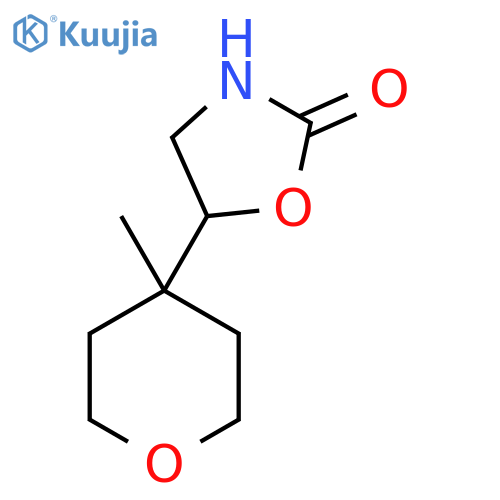 5-(4-methyloxan-4-yl)-1,3-oxazolidin-2-one structure