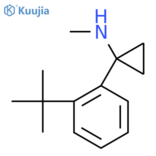 1-(2-tert-butylphenyl)-N-methylcyclopropan-1-amine structure