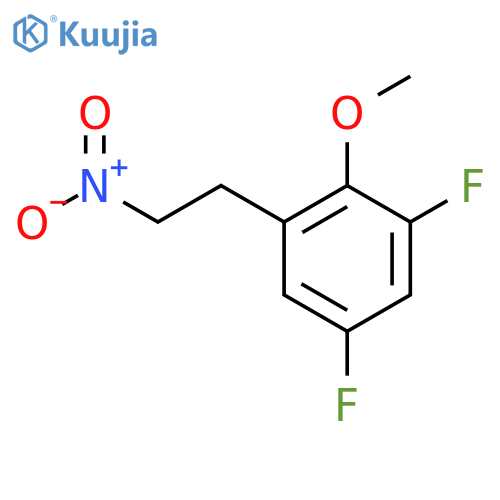 1,5-difluoro-2-methoxy-3-(2-nitroethyl)benzene structure