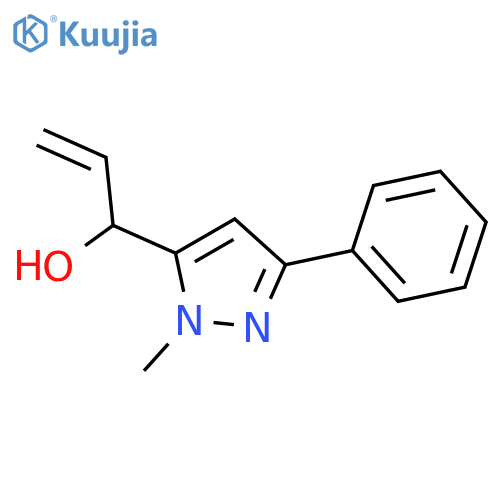 1-(1-methyl-3-phenyl-1H-pyrazol-5-yl)prop-2-en-1-ol structure