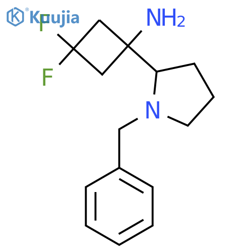 1-(1-benzylpyrrolidin-2-yl)-3,3-difluorocyclobutan-1-amine structure