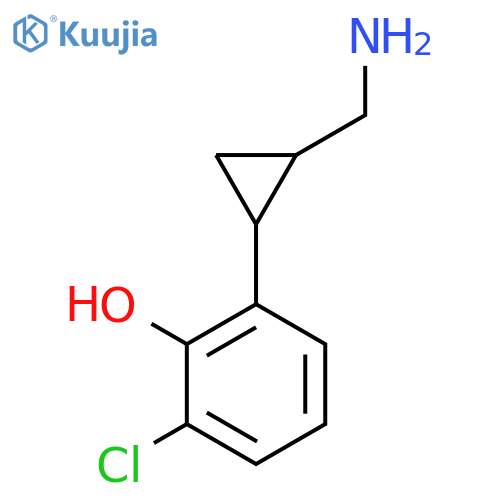 2-2-(aminomethyl)cyclopropyl-6-chlorophenol structure