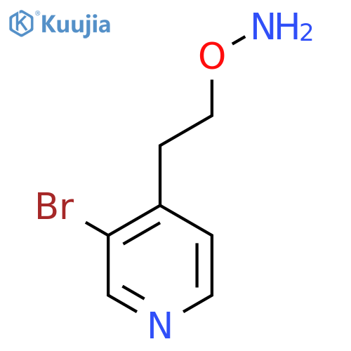O-2-(3-bromopyridin-4-yl)ethylhydroxylamine structure