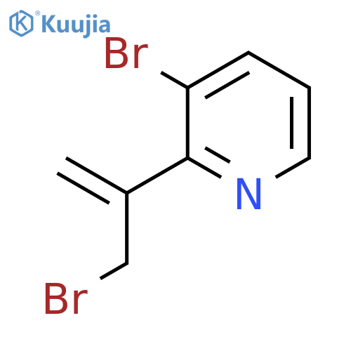 3-bromo-2-(3-bromoprop-1-en-2-yl)pyridine structure