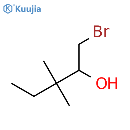 1-bromo-3,3-dimethylpentan-2-ol structure