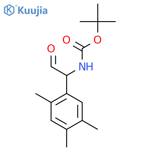 tert-butyl N-2-oxo-1-(2,4,5-trimethylphenyl)ethylcarbamate structure