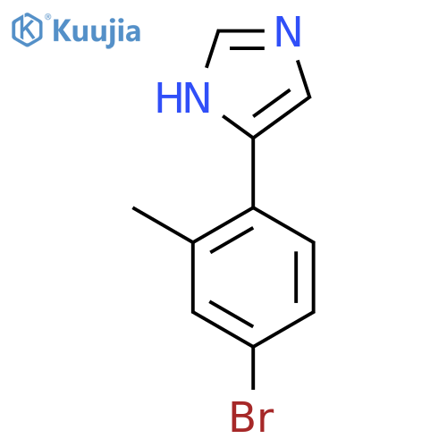 4-(4-bromo-2-methylphenyl)-1H-imidazole structure