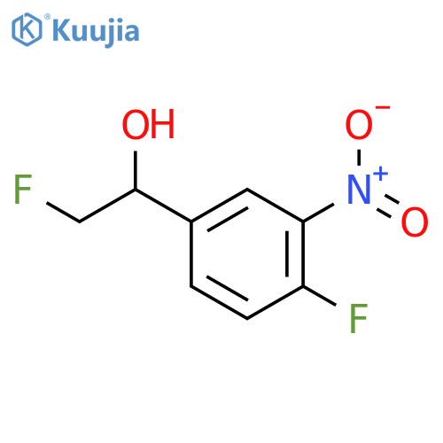 2-fluoro-1-(4-fluoro-3-nitrophenyl)ethan-1-ol structure