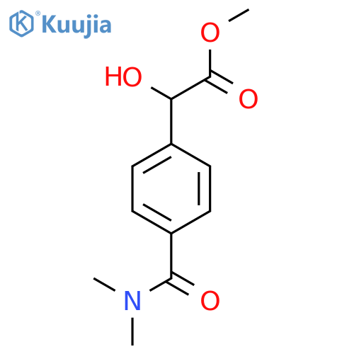methyl 2-4-(dimethylcarbamoyl)phenyl-2-hydroxyacetate structure