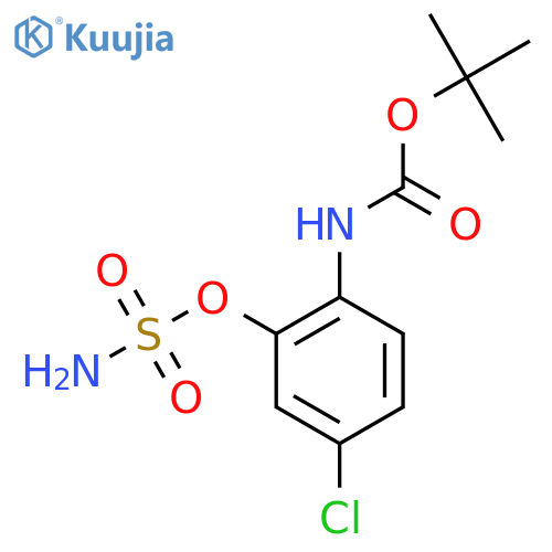 tert-butyl N-[4-chloro-2-(sulfamoyloxy)phenyl]carbamate structure