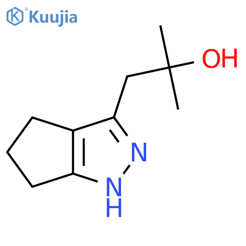 1-{1H,4H,5H,6H-cyclopentacpyrazol-3-yl}-2-methylpropan-2-ol structure