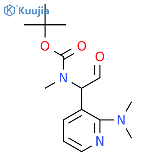 tert-butyl N-{1-2-(dimethylamino)pyridin-3-yl-2-oxoethyl}-N-methylcarbamate structure