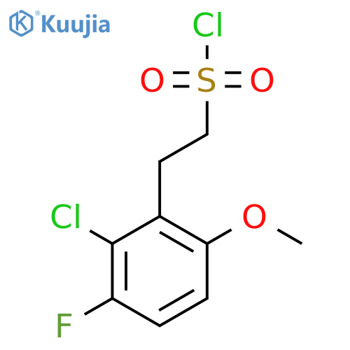 2-(2-chloro-3-fluoro-6-methoxyphenyl)ethane-1-sulfonyl chloride structure