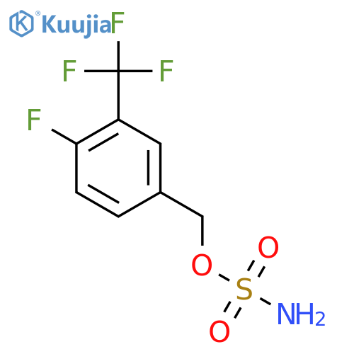 [4-Fluoro-3-(trifluoromethyl)phenyl]methyl sulfamate structure