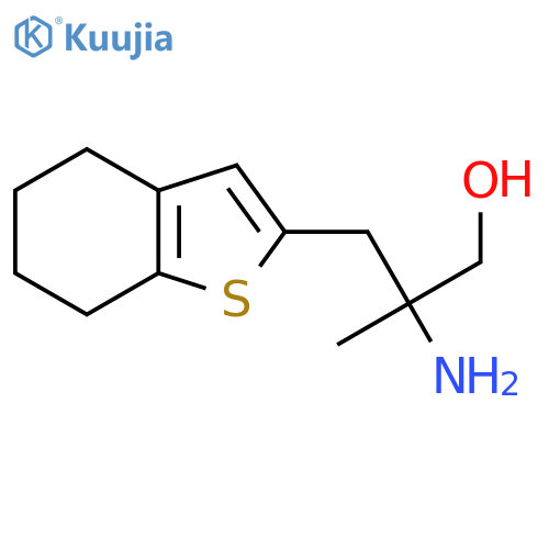2-amino-2-methyl-3-(4,5,6,7-tetrahydro-1-benzothiophen-2-yl)propan-1-ol structure