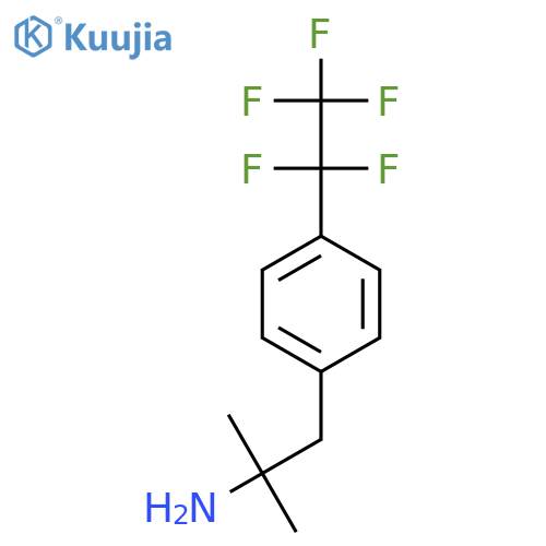2-methyl-1-4-(pentafluoroethyl)phenylpropan-2-amine structure