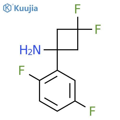 1-(2,5-difluorophenyl)-3,3-difluorocyclobutan-1-amine structure