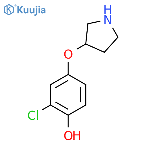 2-chloro-4-(pyrrolidin-3-yloxy)phenol structure