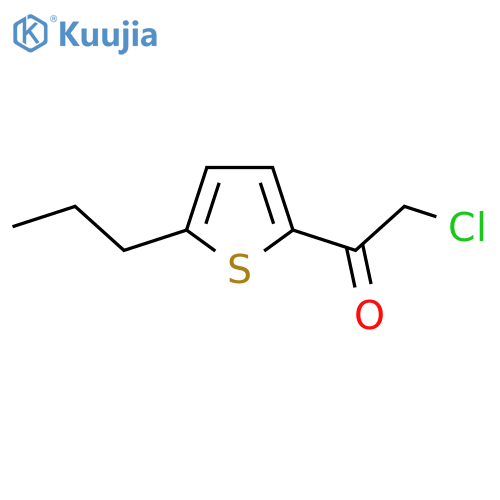 2-chloro-1-(5-propylthiophen-2-yl)ethan-1-one structure