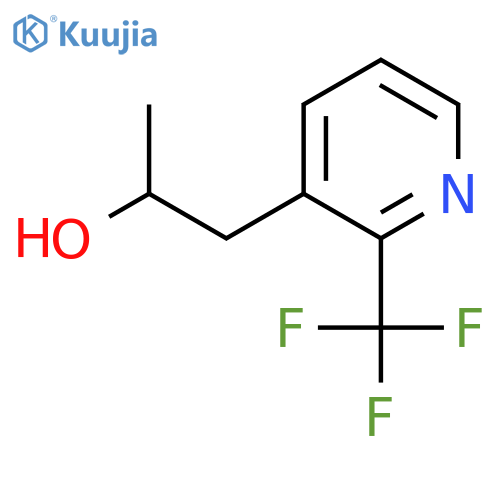 1-[2-(Trifluoromethyl)pyridin-3-yl]propan-2-ol structure