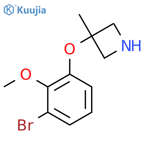 3-(3-bromo-2-methoxyphenoxy)-3-methylazetidine structure