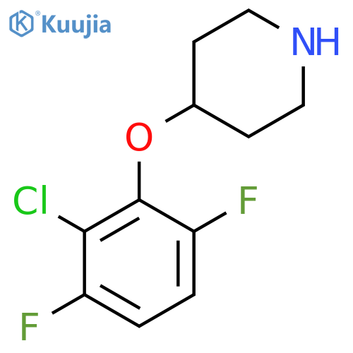 4-(2-chloro-3,6-difluorophenoxy)piperidine structure