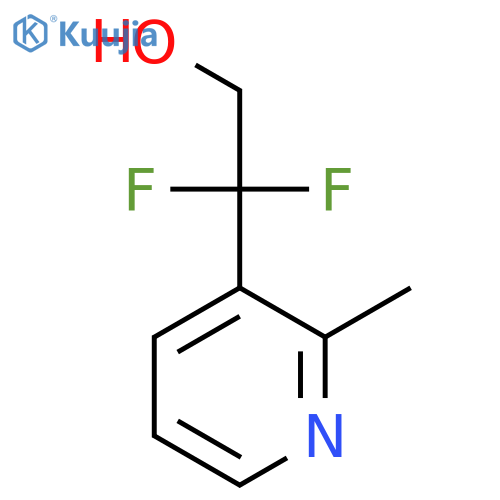 2,2-difluoro-2-(2-methylpyridin-3-yl)ethan-1-ol structure