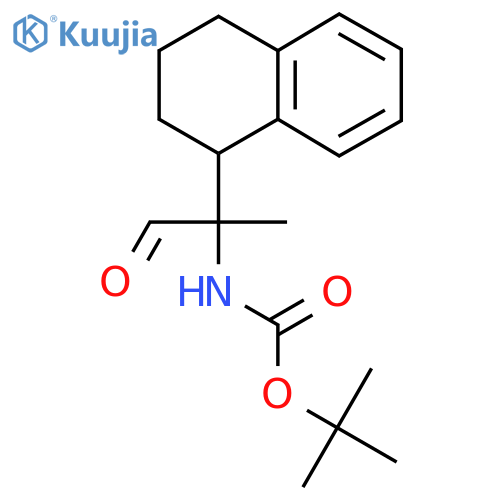 tert-butyl N-1-oxo-2-(1,2,3,4-tetrahydronaphthalen-1-yl)propan-2-ylcarbamate structure