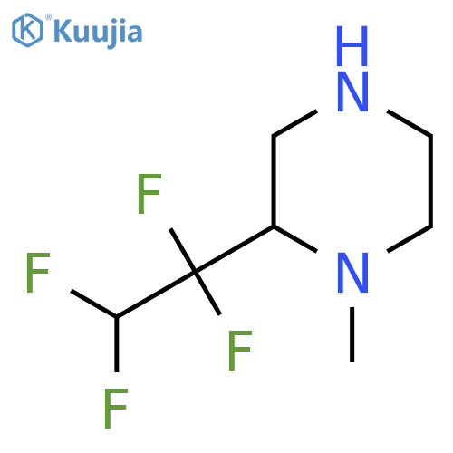 1-methyl-2-(1,1,2,2-tetrafluoroethyl)piperazine structure