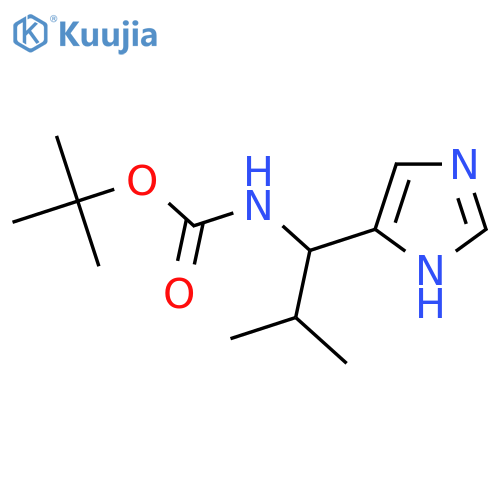 tert-butyl N-1-(1H-imidazol-4-yl)-2-methylpropylcarbamate structure