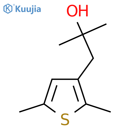 1-(2,5-dimethylthiophen-3-yl)-2-methylpropan-2-ol structure