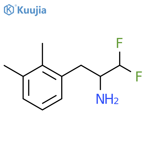 3-(2,3-dimethylphenyl)-1,1-difluoropropan-2-amine structure
