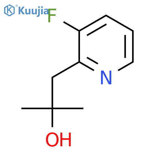 1-(3-fluoropyridin-2-yl)-2-methylpropan-2-ol structure