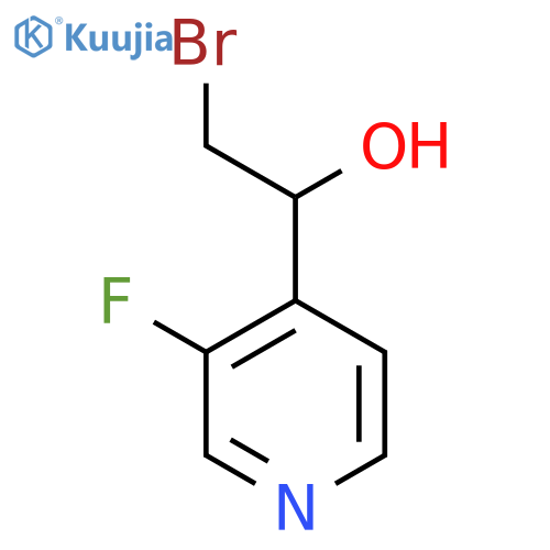 2-Bromo-1-(3-fluoropyridin-4-yl)ethan-1-ol structure