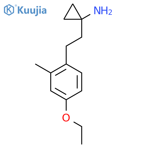 1-2-(4-ethoxy-2-methylphenyl)ethylcyclopropan-1-amine structure