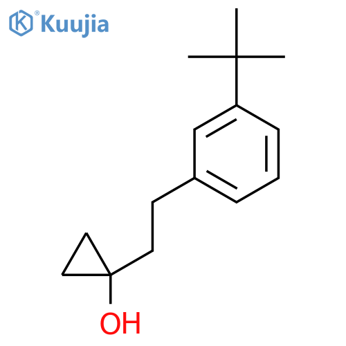 1-2-(3-tert-butylphenyl)ethylcyclopropan-1-ol structure