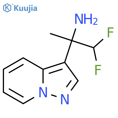 1,1-difluoro-2-{pyrazolo1,5-apyridin-3-yl}propan-2-amine structure