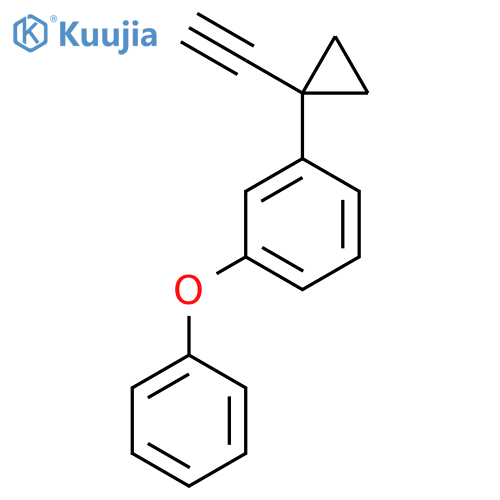 1-(1-ethynylcyclopropyl)-3-phenoxybenzene structure