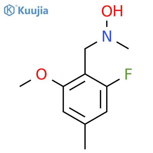 N-(2-fluoro-6-methoxy-4-methylphenyl)methyl-N-methylhydroxylamine structure